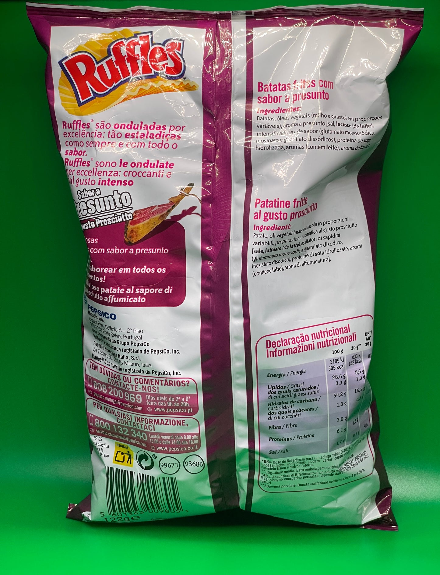 Portuguese Ruffles | Presunto Flavored Chips 100g Bag