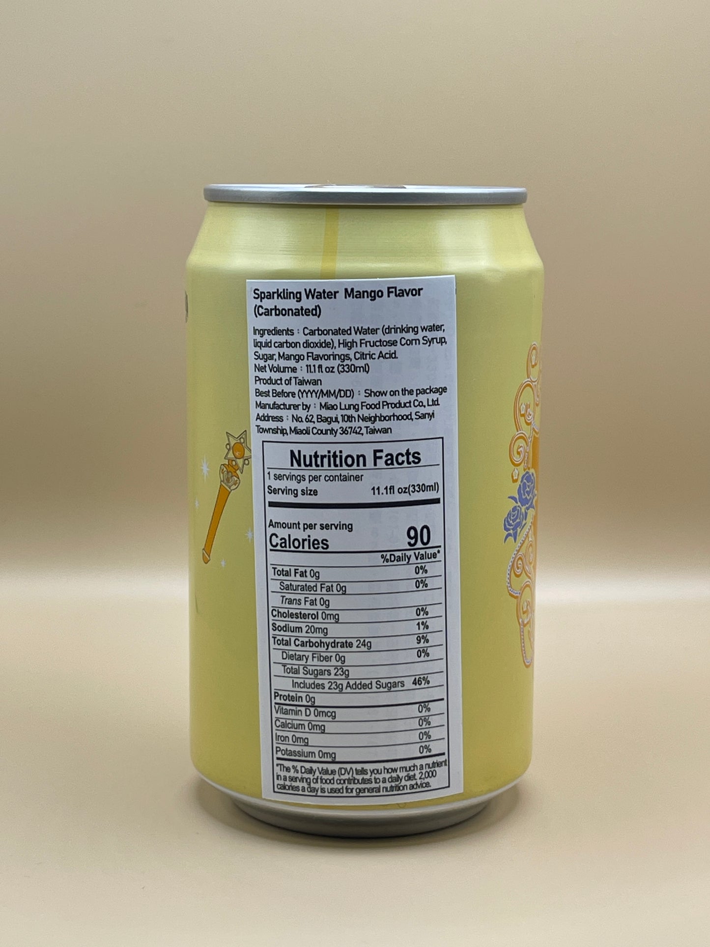 Taiwanese Soda | Sailor Moon Mango 330ml Can