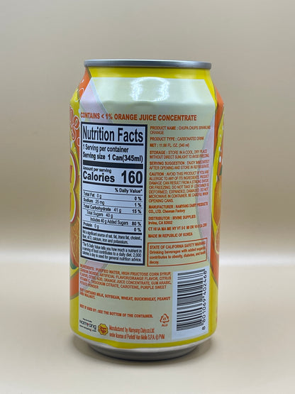 South Korean Soda | Chupa Chups Orange 345ml Can