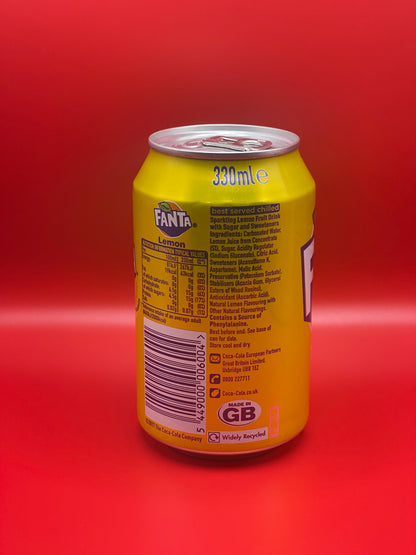 UK Fanta | Zesty Lemon 330ml Can